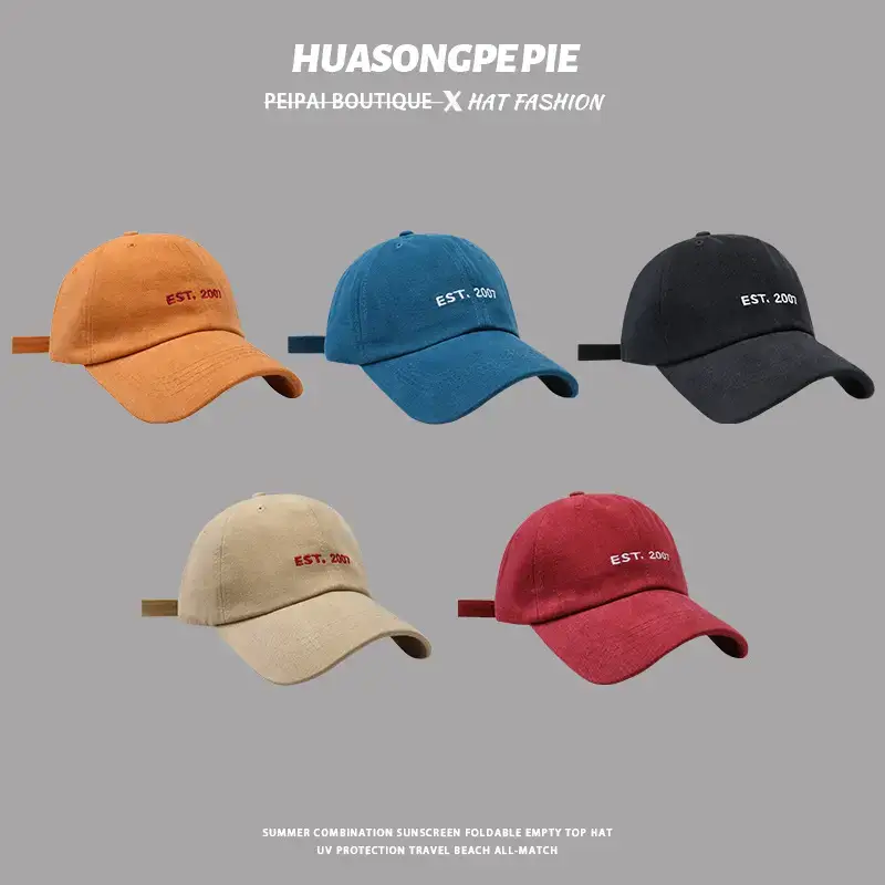 Korean Student Baseball Cap Blue 2024 New - Image 6