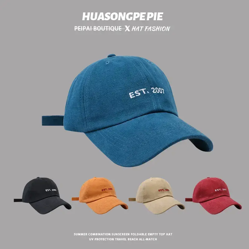 Korean Student Baseball Cap Blue 2024 New — feature 1