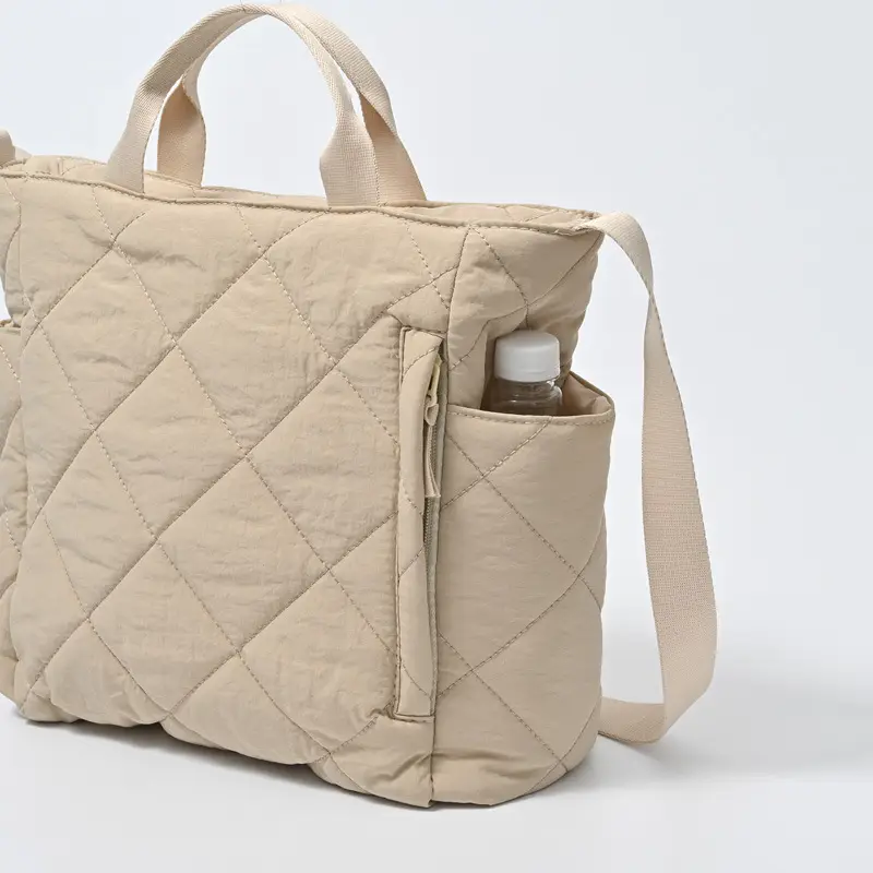 Blue Quilted Women's Tote Bag 2024 New Arrival - Image 10