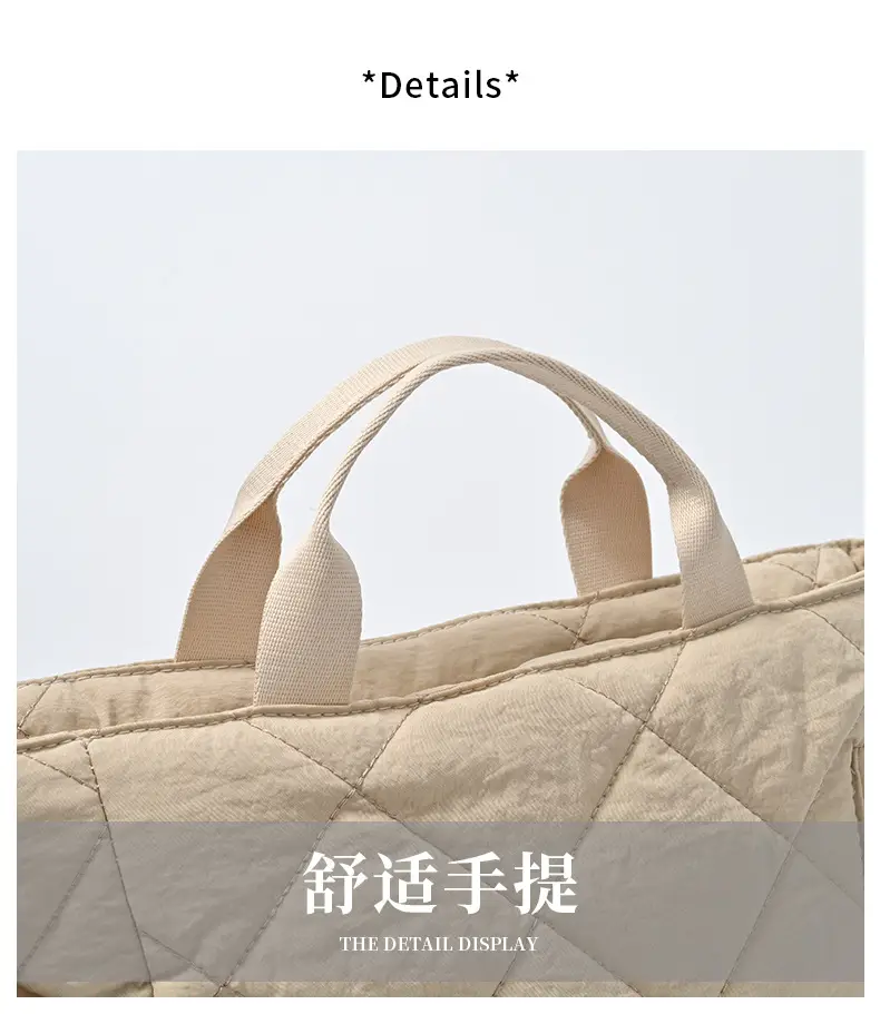 Blue Quilted Women's Tote Bag 2024 New Arrival — feature 19
