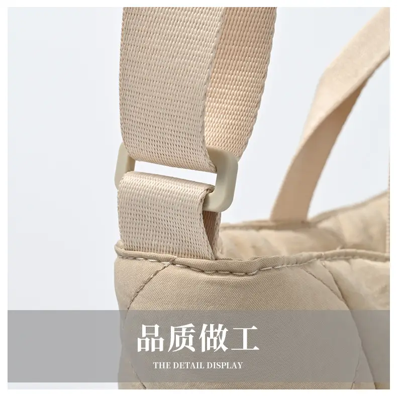 Blue Quilted Women's Tote Bag 2024 New Arrival — feature 21