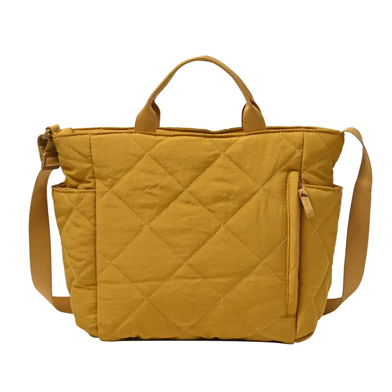 Blue Quilted Women's Tote Bag 2024 New Arrival - Image 3
