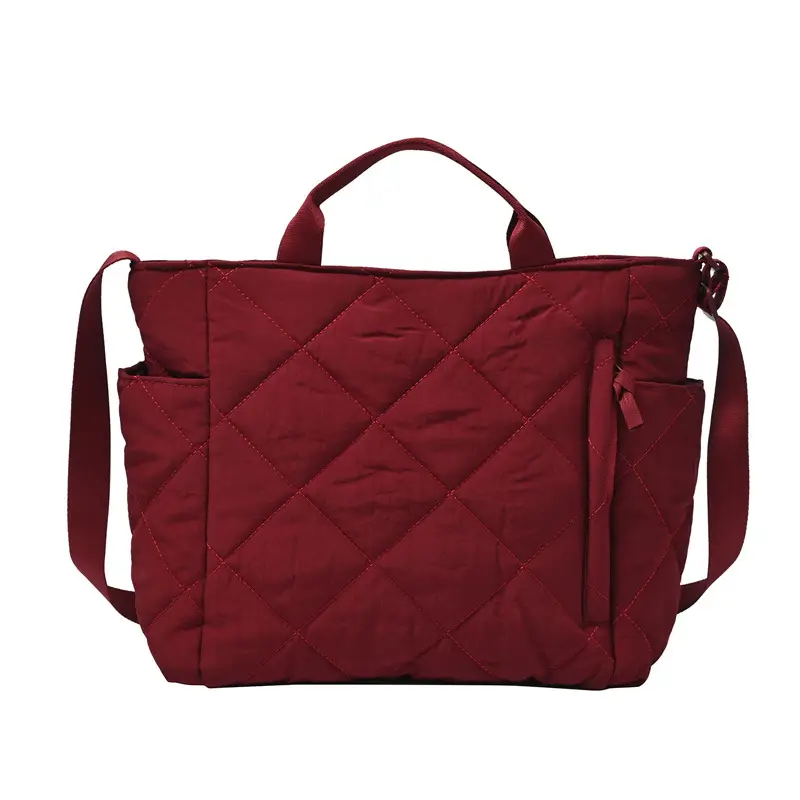 Blue Quilted Women's Tote Bag 2024 New Arrival - Image 7