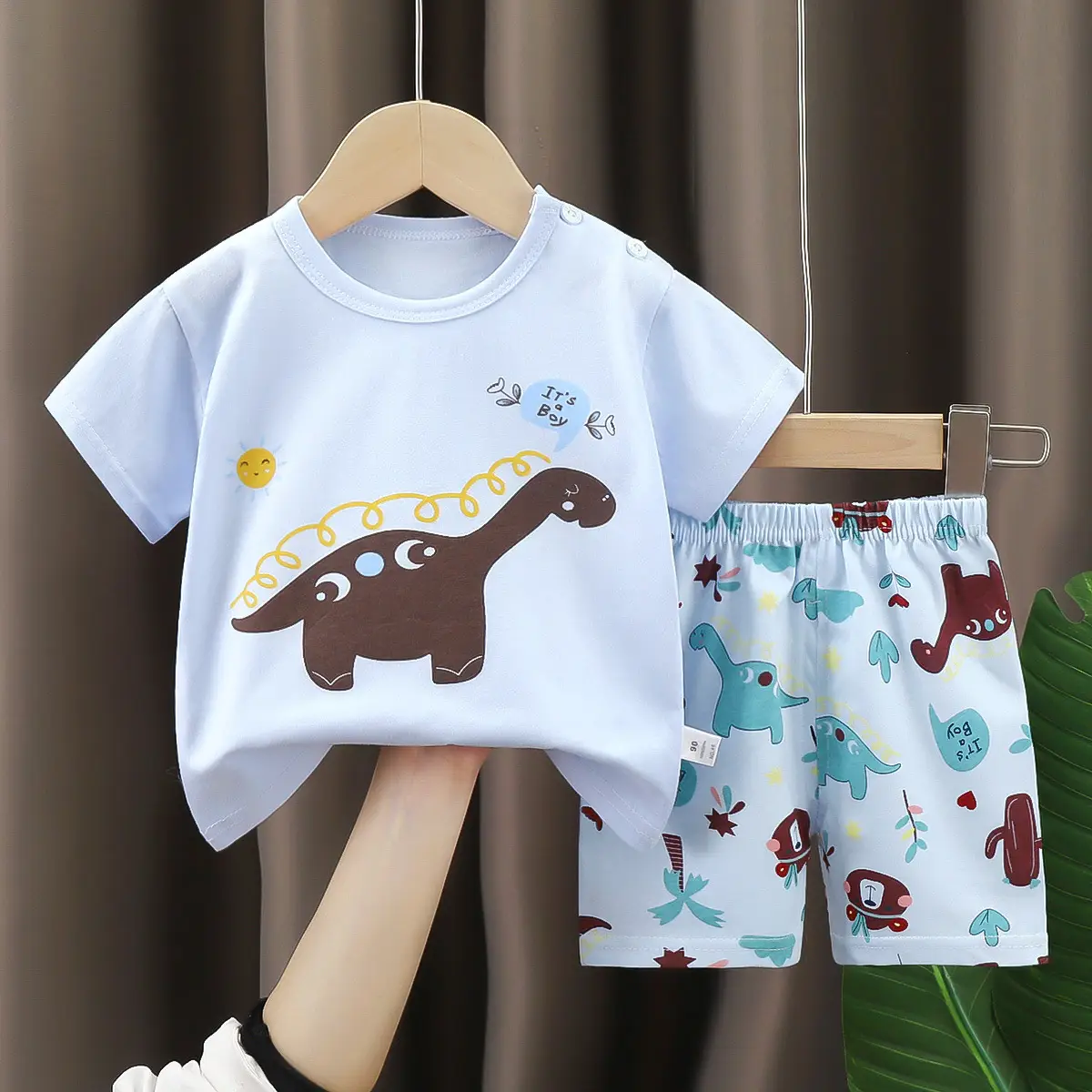 Pink Cartoon Baby T-Shirt Shorts Set for Girls - Image 22