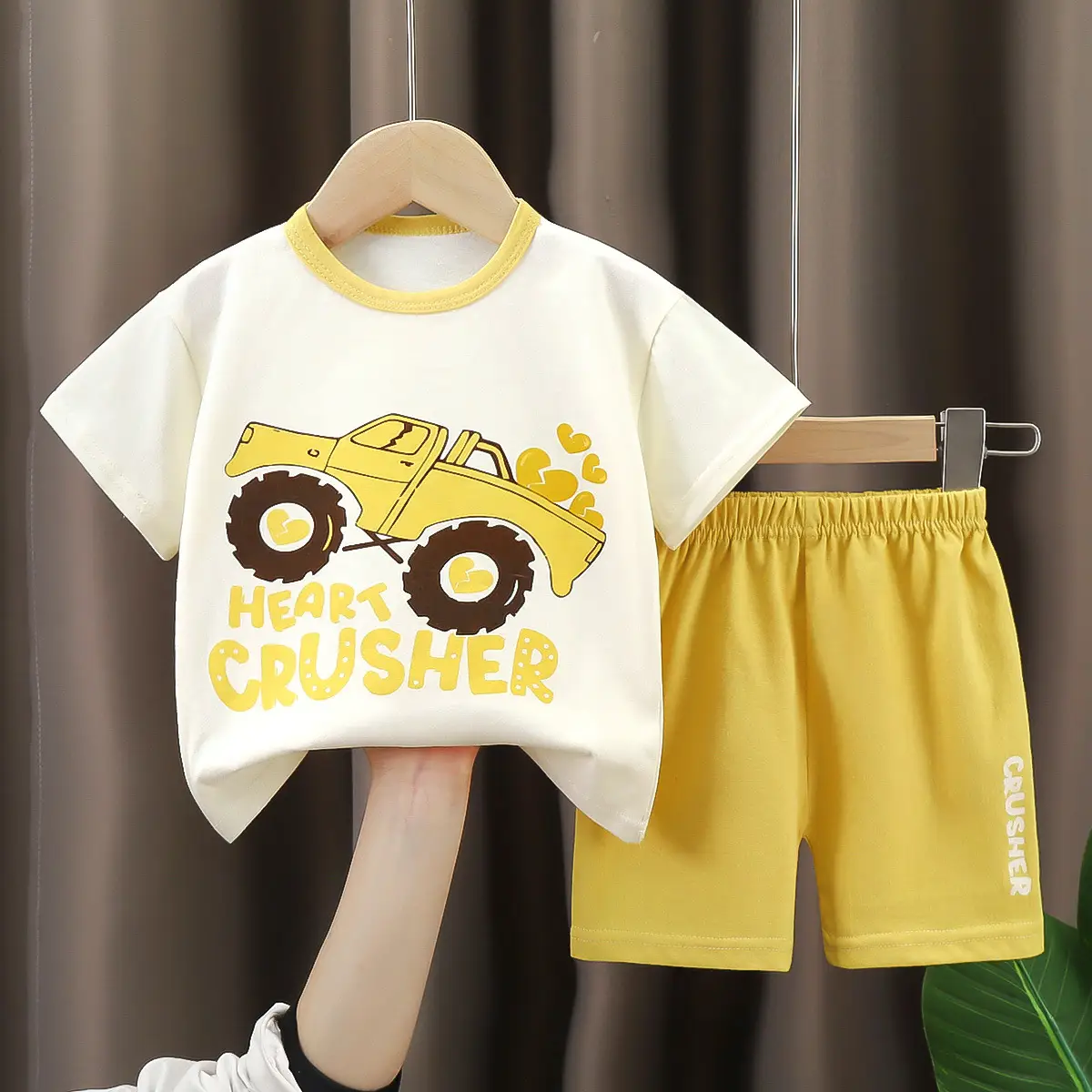 Pink Cartoon Baby T-Shirt Shorts Set for Girls - Image 24
