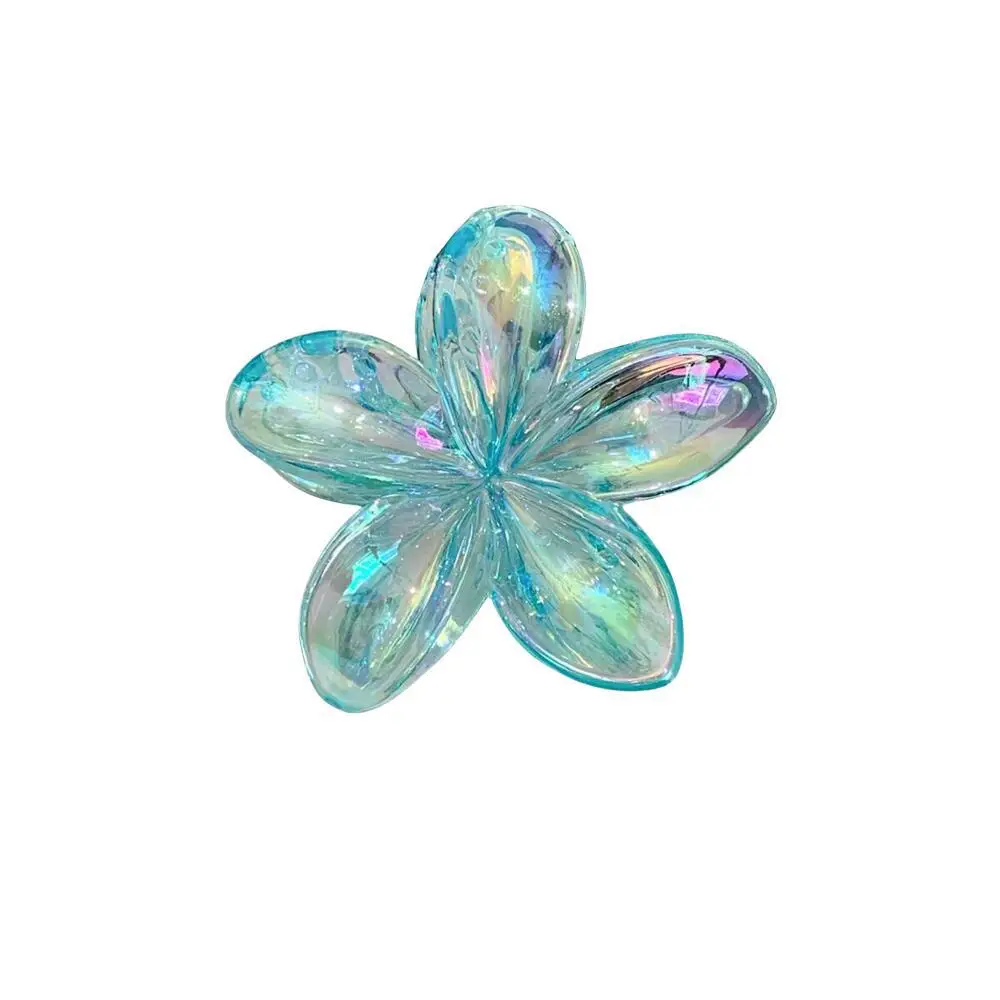 Transparent AB Color Egg Flower Hairpin Clip - Image 11