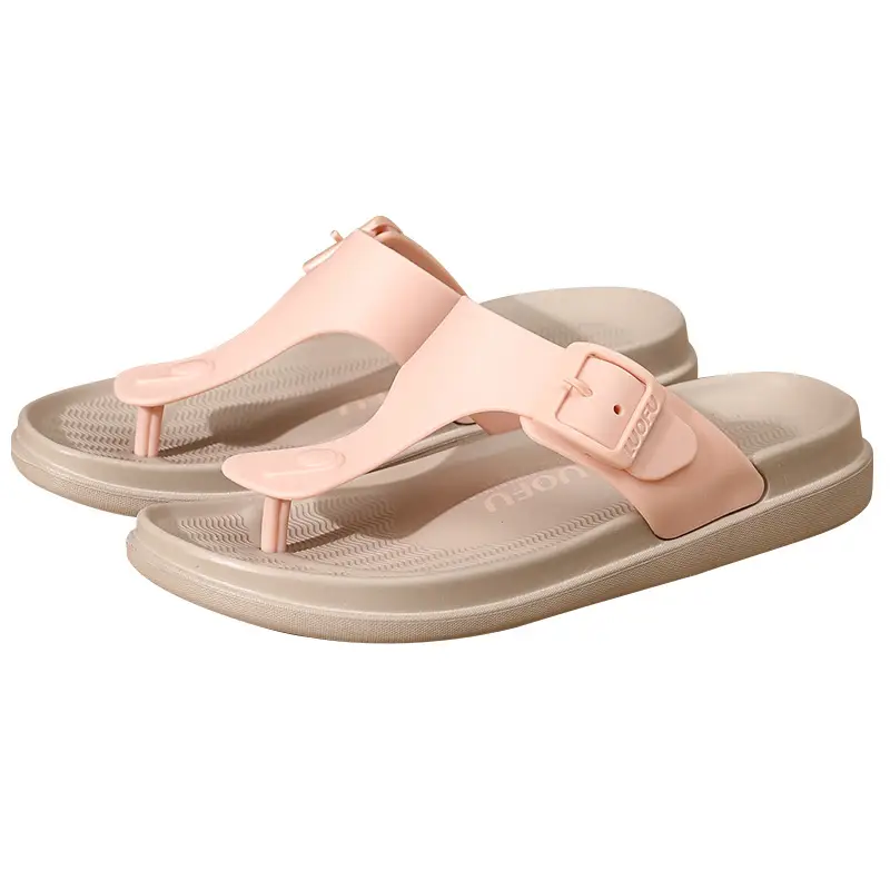 Luofu Women's Pink Wedge Sandals Summer Casual