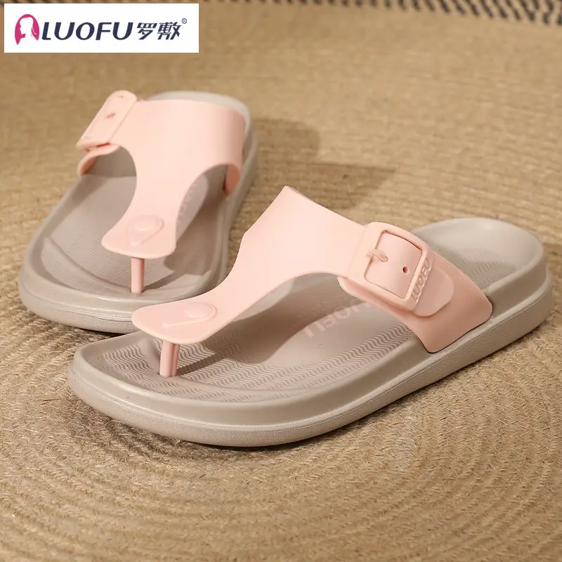 Luofu Women's Pink Wedge Sandals Summer Casual — feature 22