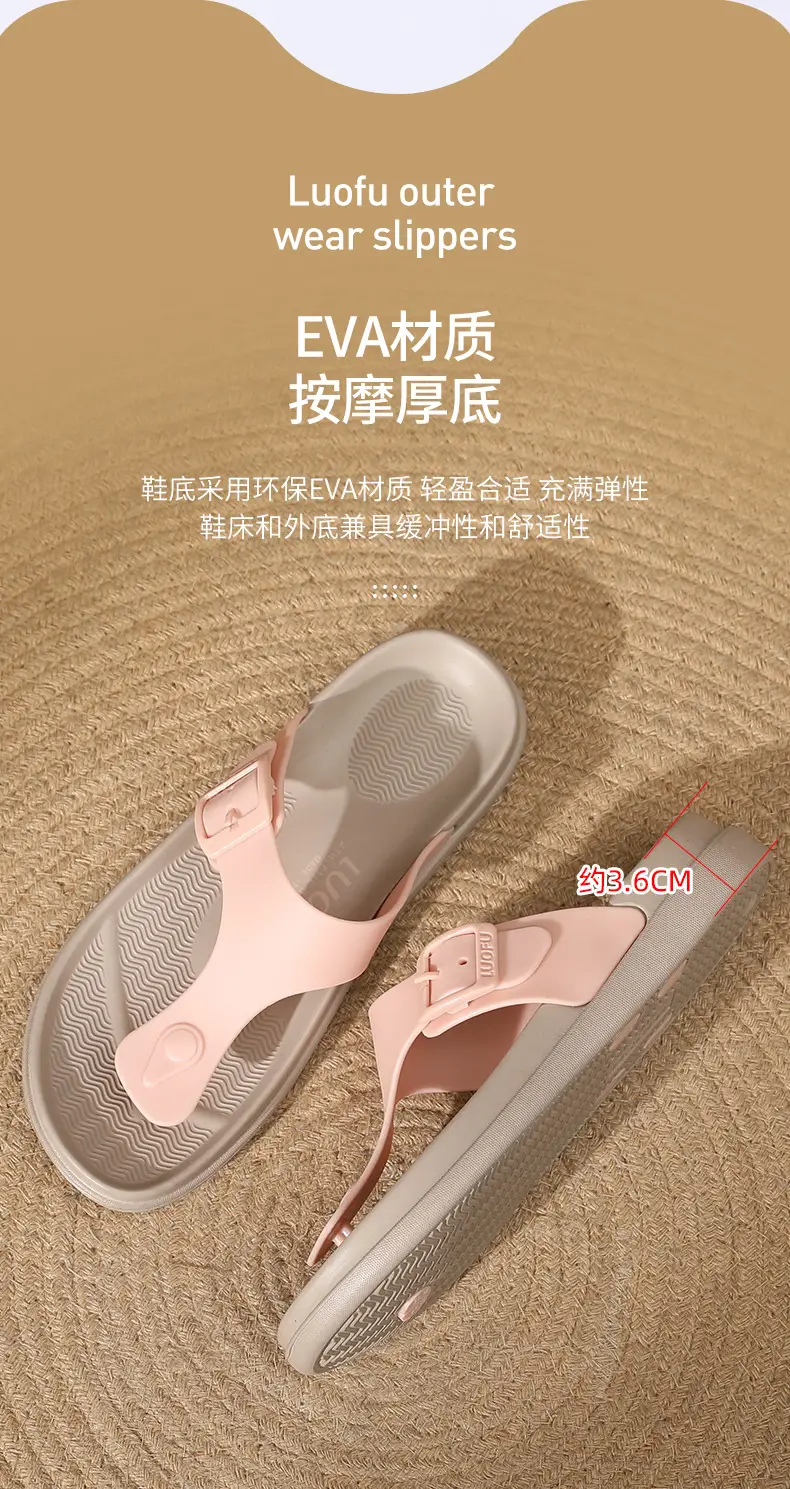 Luofu Women's Pink Wedge Sandals Summer Casual — feature 5