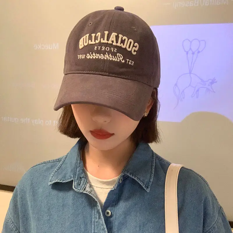 2024 Social Club Sports Cap Women Cream Baseball - Image 2