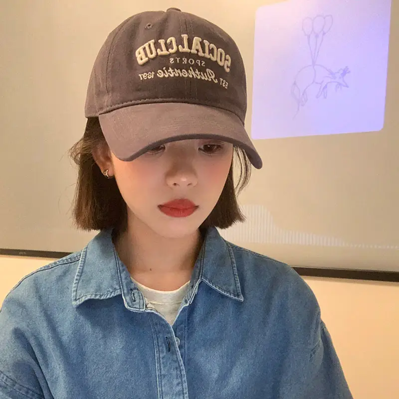 2024 Social Club Sports Cap Women Cream Baseball - Image 3