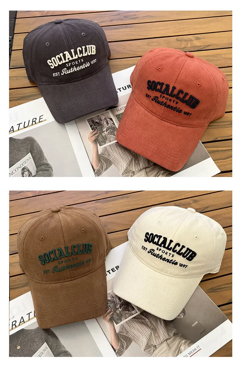 2024 Social Club Sports Cap Women Cream Baseball — feature 11