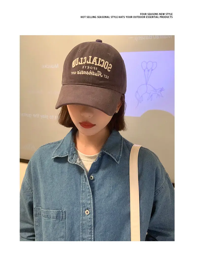 2024 Social Club Sports Cap Women Cream Baseball — feature 4
