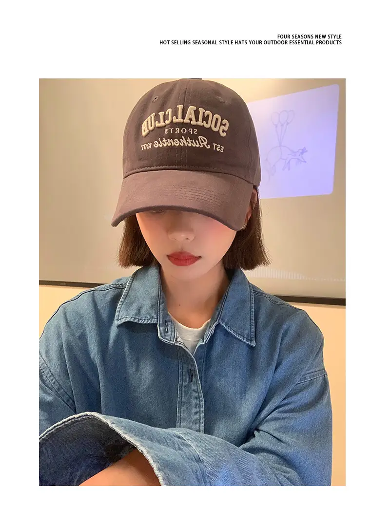 2024 Social Club Sports Cap Women Cream Baseball — feature 5