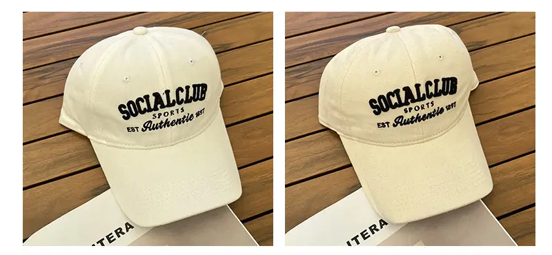 2024 Social Club Sports Cap Women Cream Baseball — feature 9