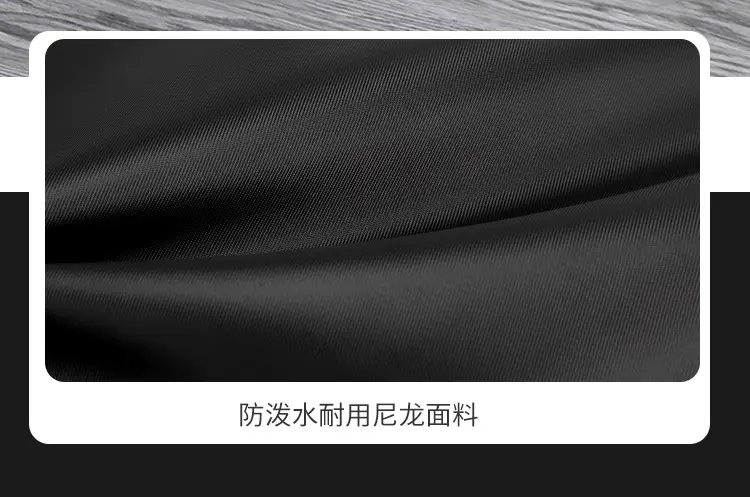 Men's Black Aluminum Nylon Laptop Bag Shoulder Crossbody — feature 9