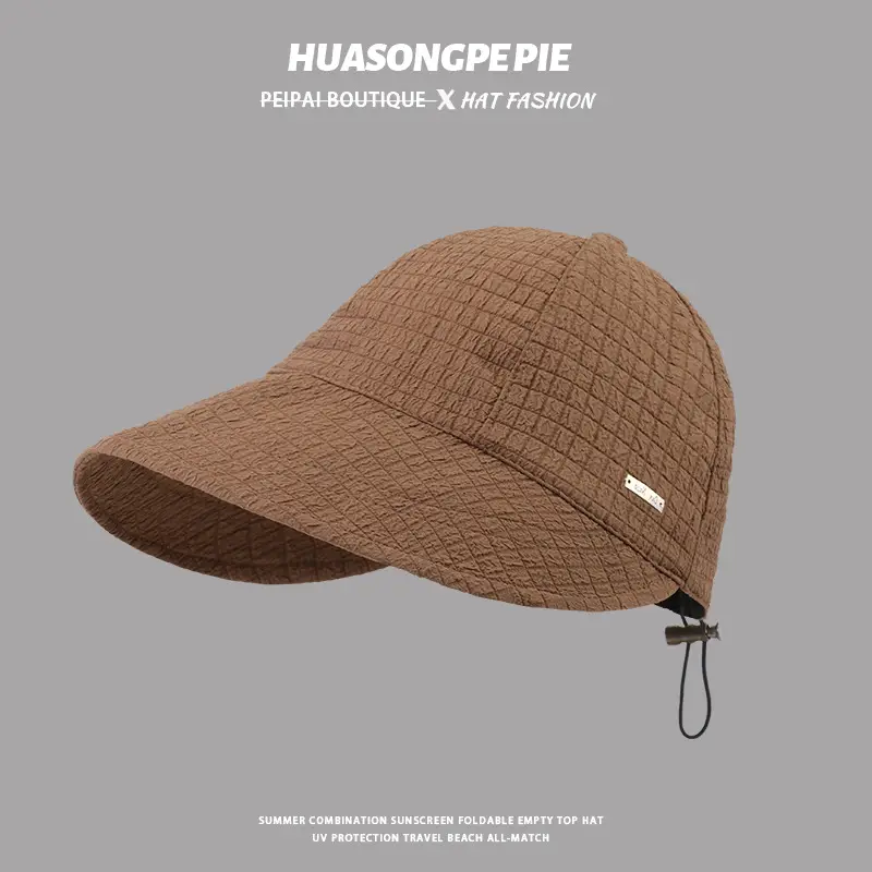 Children Sun Hat Big Brim Show Face Small Spring Summer — feature 3