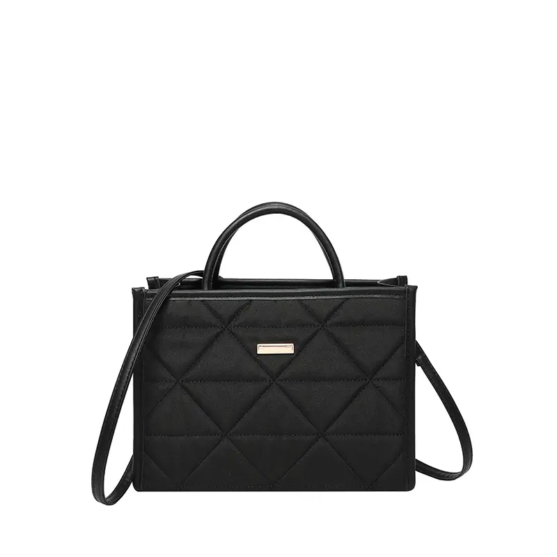 Pink Quilted Women's Large Tote Bag 2024 Spring Summer - Image 9