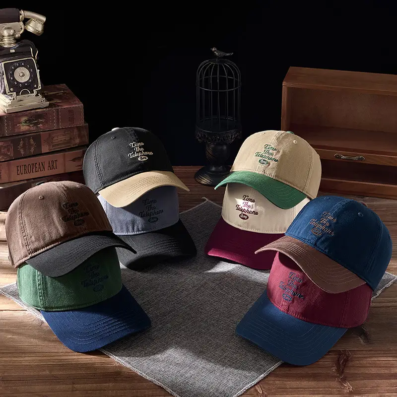 2025 Embroidered Baseball Cap for Men Women Blue Brown - Image 10