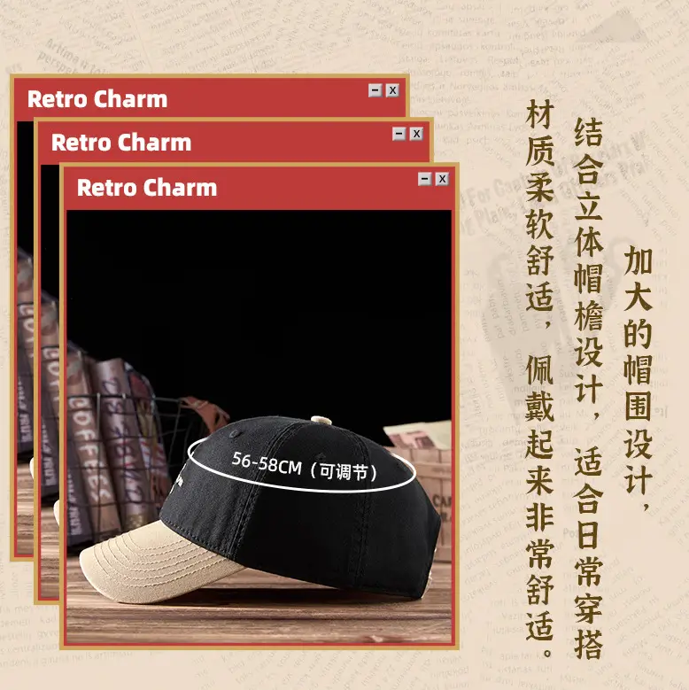 2025 Embroidered Baseball Cap for Men Women Blue Brown — feature 12