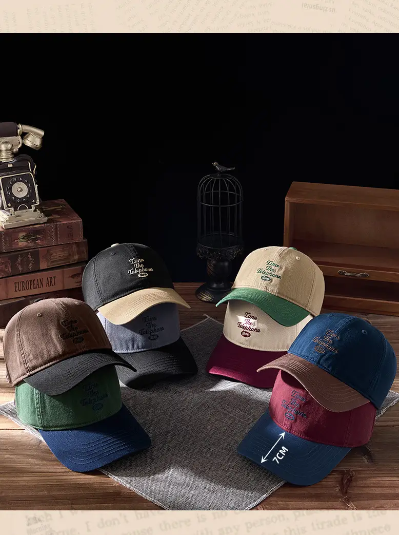 2025 Embroidered Baseball Cap for Men Women Blue Brown — feature 13
