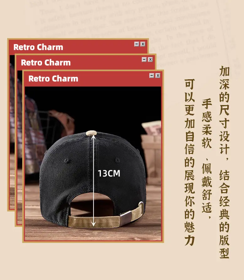 2025 Embroidered Baseball Cap for Men Women Blue Brown — feature 16