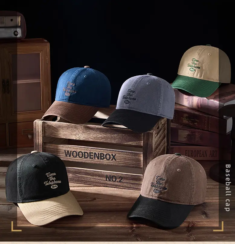 2025 Embroidered Baseball Cap for Men Women Blue Brown — feature 8