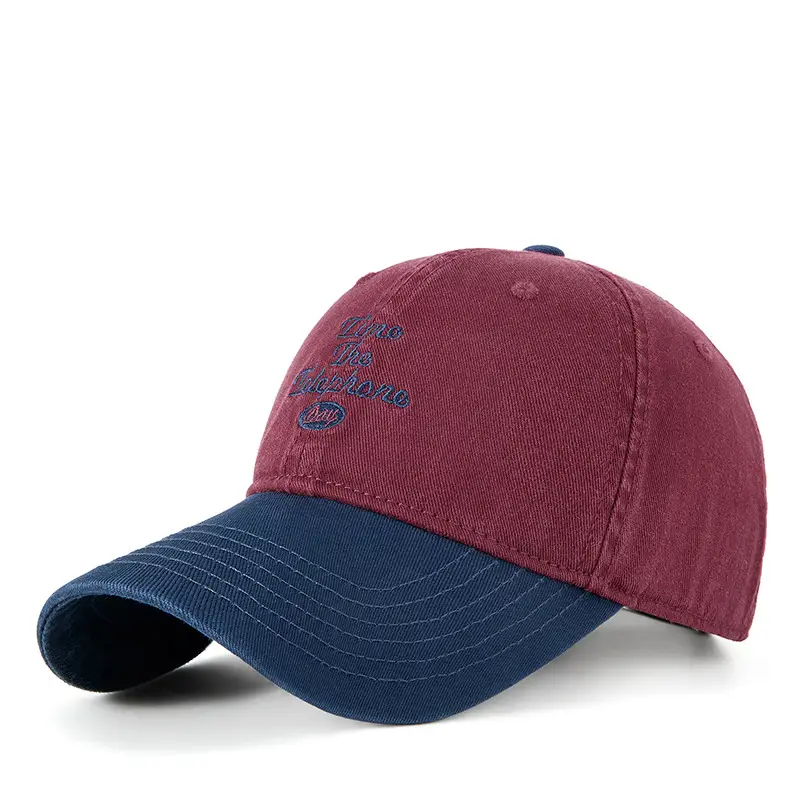 2025 Embroidered Baseball Cap for Men Women Blue Brown - Image 4