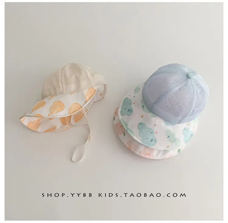 Baby Fisherman Hat with Mesh Sunshade Cap — feature 8