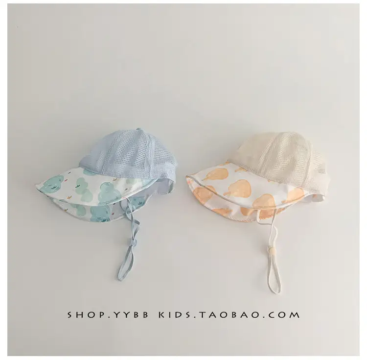 Baby Fisherman Hat with Mesh Sunshade Cap — feature 9
