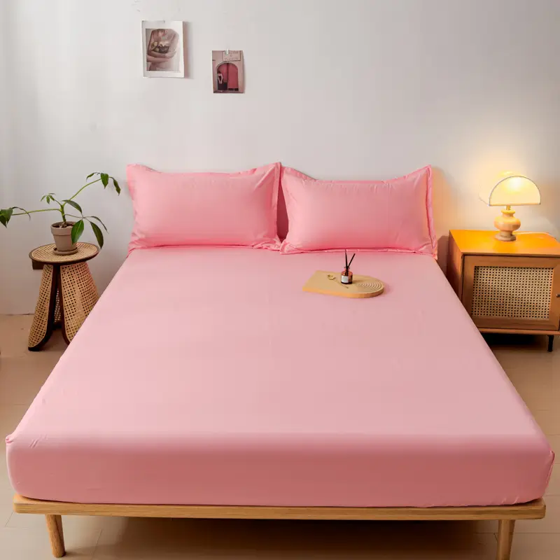 Cotton Mattress Cover Non-Slip Fixed Bed Cover Single-Piece Bed Sheet Bedspread Simmons Protective Cover Heated Mattress Cover