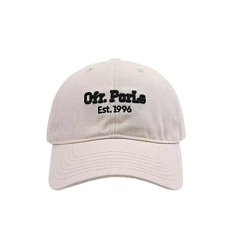 Women Korean Style Embroidered Baseball Cap Grey 2024 - Image 10