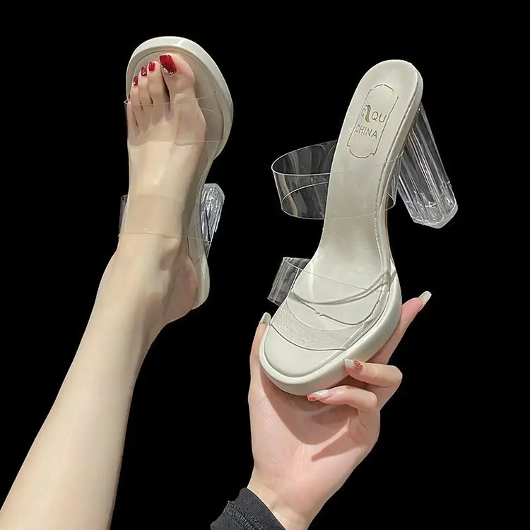 Transparent High Heel Women's Sandals Summer - Image 6