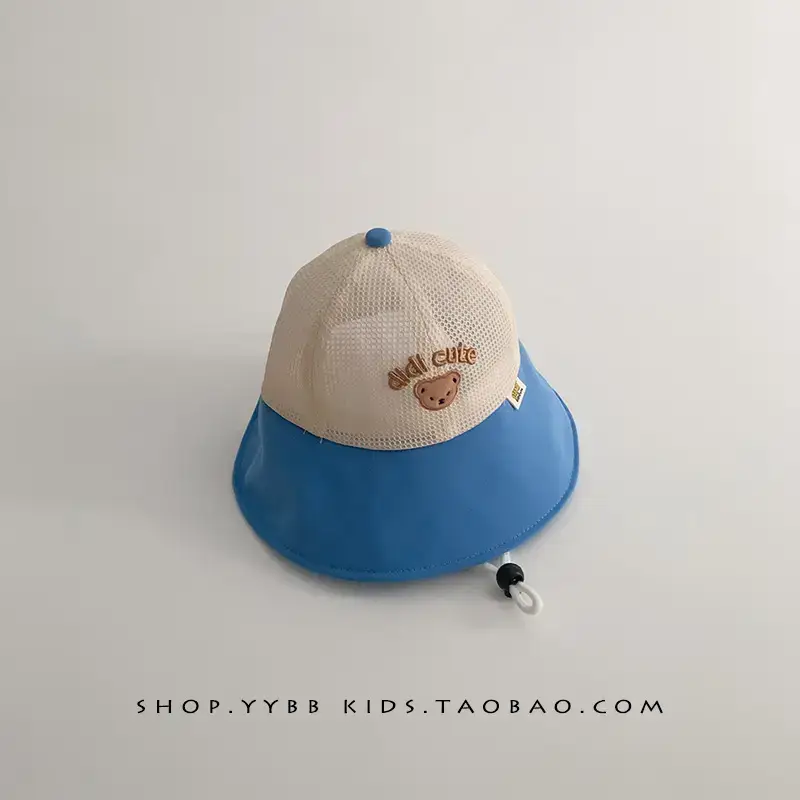 Kids Anti-Ultraviolet Mesh Cap with Duck Tongue Design - Image 4