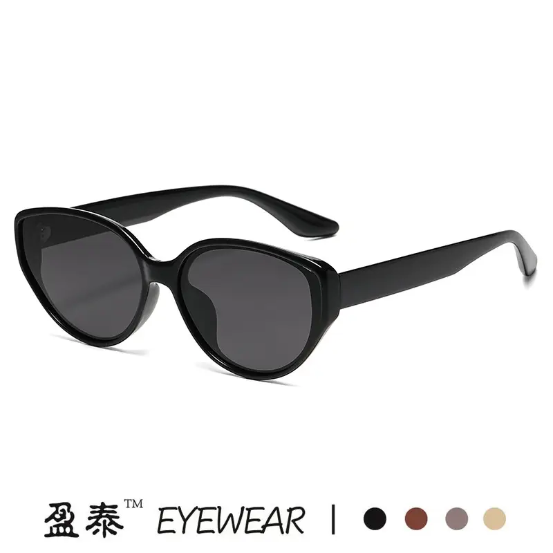 Women's Black Cat's Eye Sunglasses with UV400 - Image 6