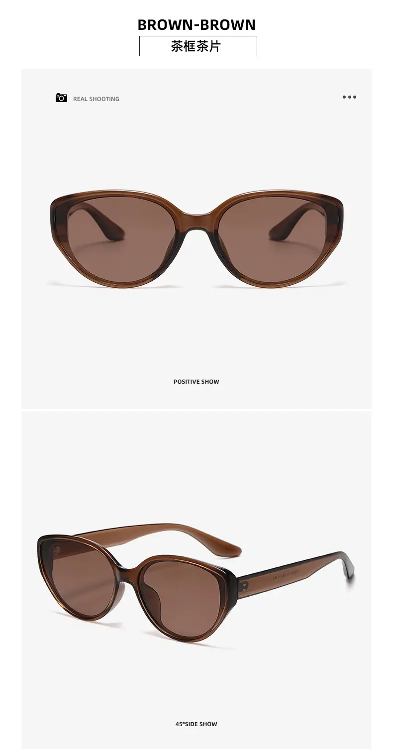 Women's Black Cat's Eye Sunglasses with UV400 — feature 16