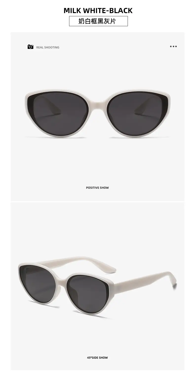 Women's Black Cat's Eye Sunglasses with UV400 — feature 17