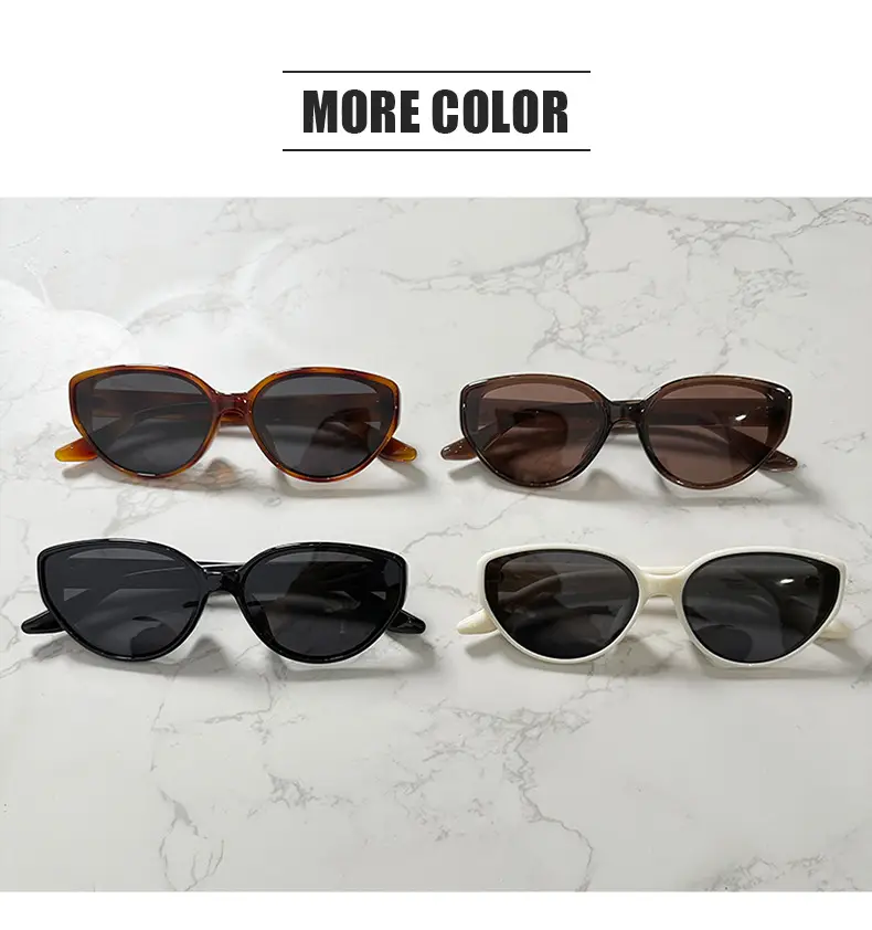 Women's Black Cat's Eye Sunglasses with UV400 — feature 18