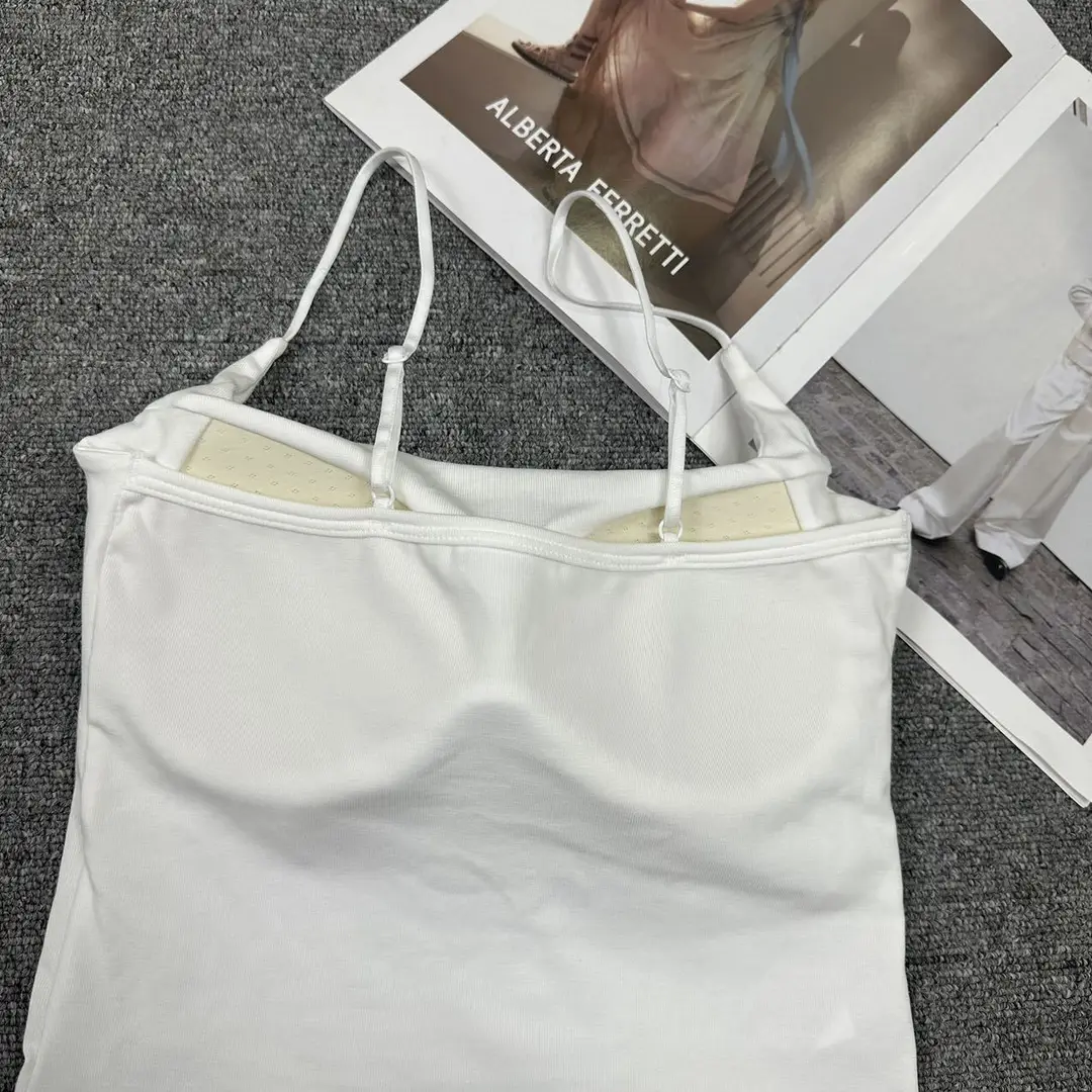 702 Clothes Hanger Live Explosions Sling Vest with Chest Pad Integrated Cup Beautiful Back Adjustable Shoulder Strap Base Underwear — feature 11