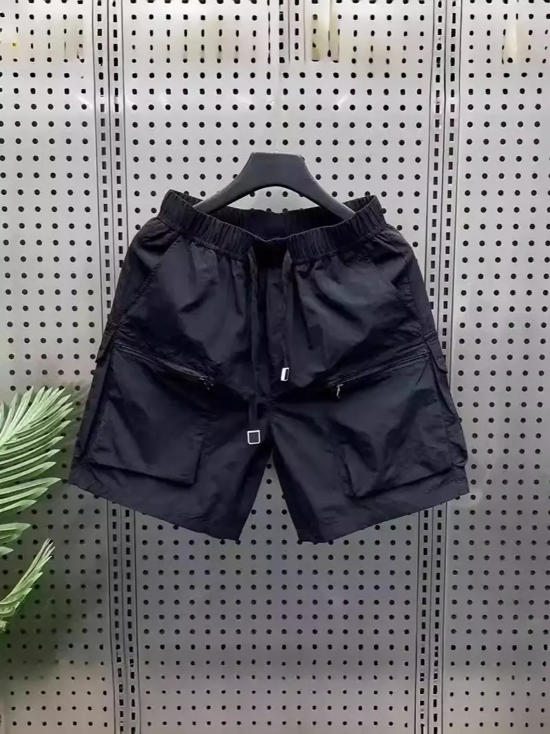 Men Japanese Work Shorts Black Quick-Drying - Image 9