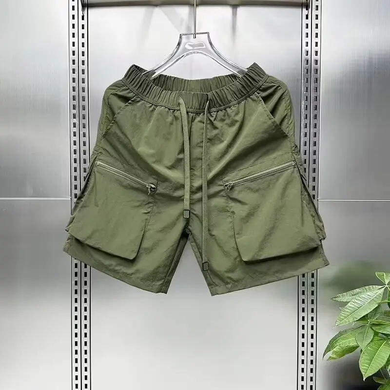 Men Japanese Work Shorts Black Quick-Drying — feature 11