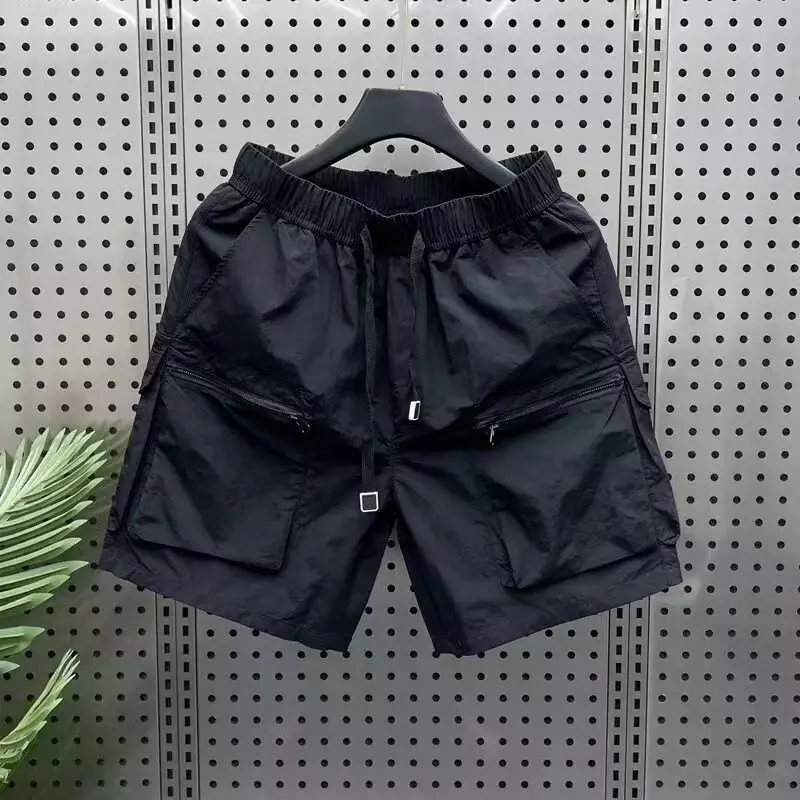 Men Japanese Work Shorts Black Quick-Drying — feature 12