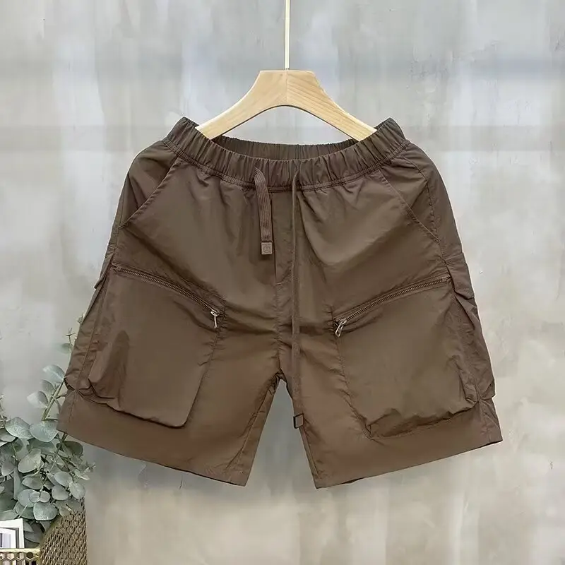 Men Japanese Work Shorts Black Quick-Drying — feature 13