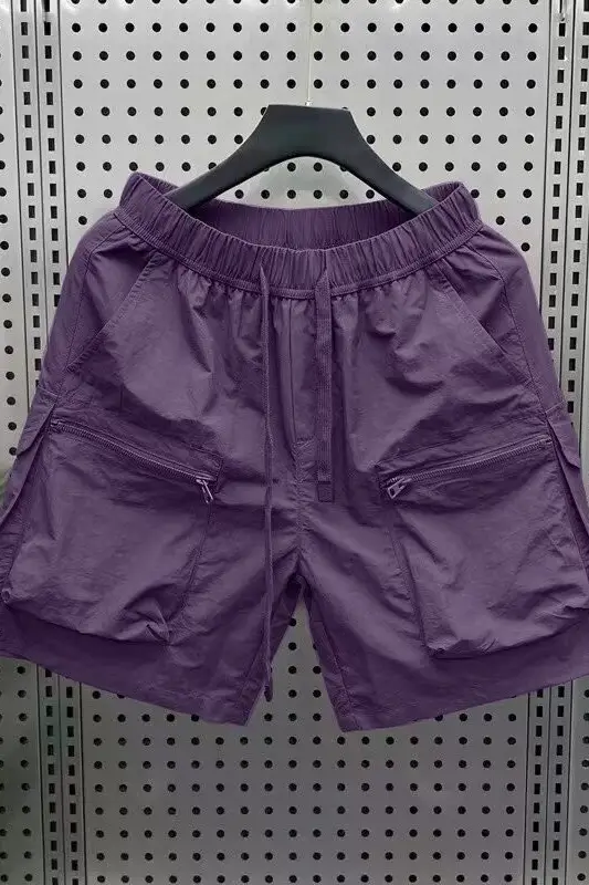 Men Japanese Work Shorts Black Quick-Drying — feature 14