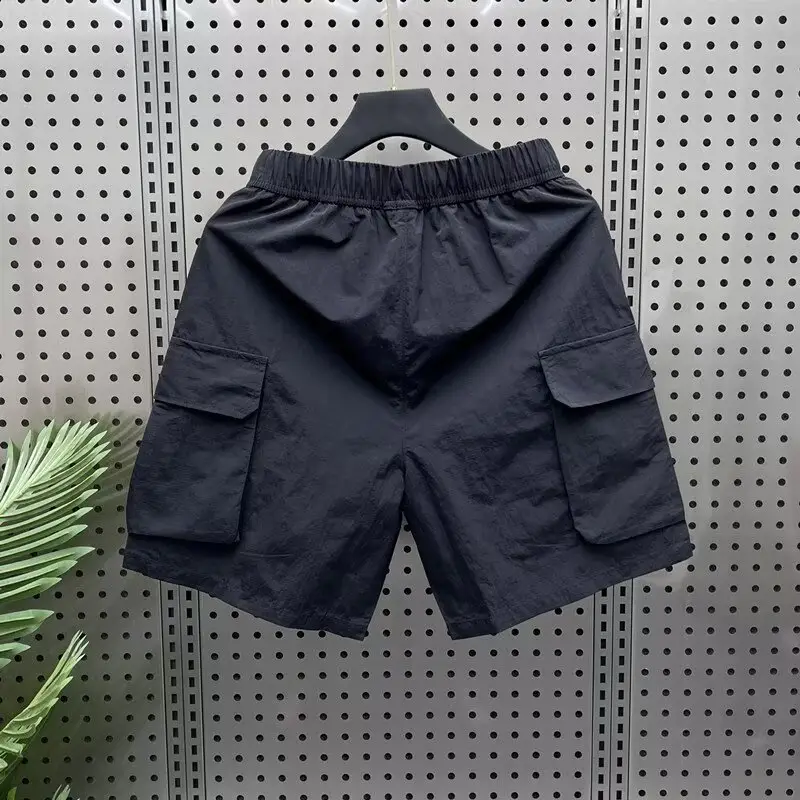 Men Japanese Work Shorts Black Quick-Drying — feature 7