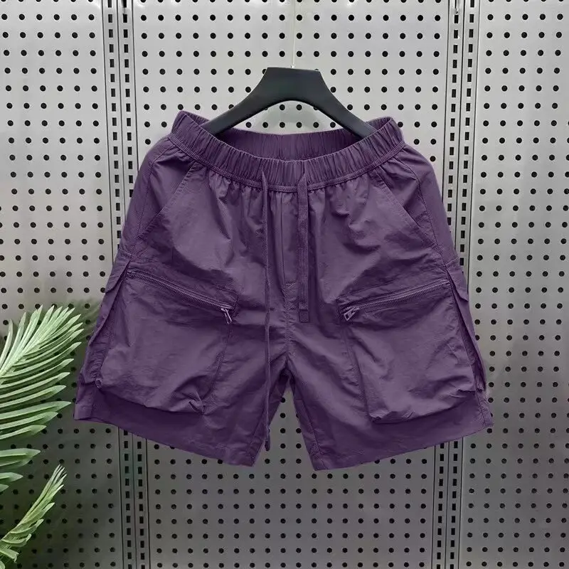 Men Japanese Work Shorts Black Quick-Drying - Image 3