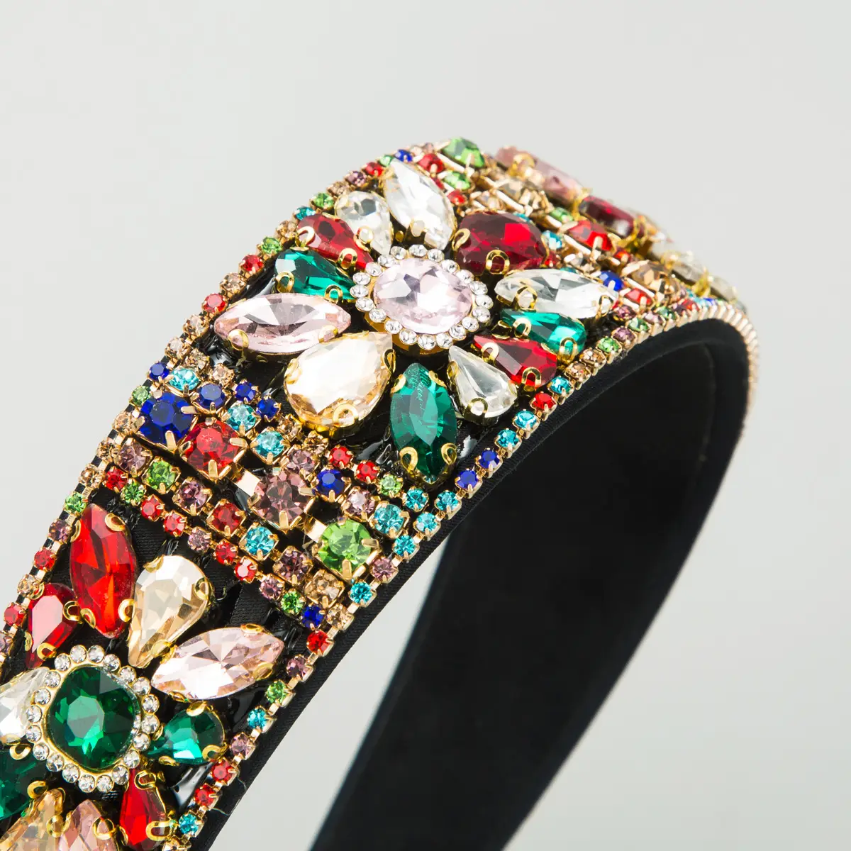 Luxury Rhinestone Hair Bands Wide Bristle Pressed High-end Accessories - Image 10