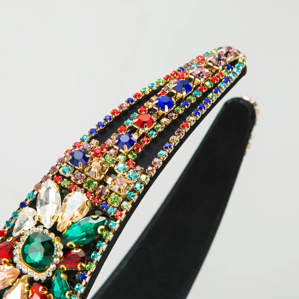 Luxury Rhinestone Hair Bands Wide Bristle Pressed High-end Accessories - Image 11