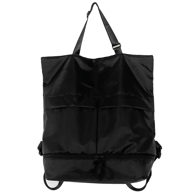 Men's Green Nylon Shoulder Backpack Large Capacity - Image 7