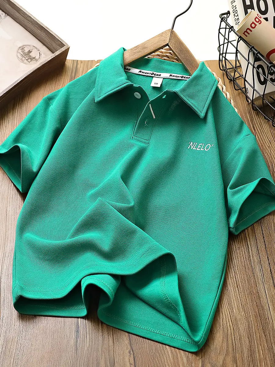 Black Polo Shirt for Boys Summer Casual Wear - Image 6